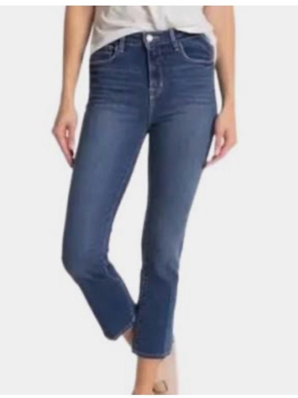 L’AGENCE Nadia High Rise Straight Crop Manchester Wash